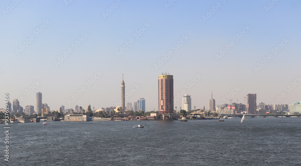 Fototapeta premium Panorama for Cairo city, the capital of Egypt