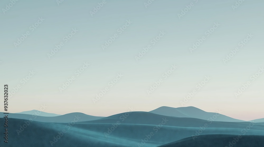 Minimalistic Landscape with Rolling Hills and Clear Sky Background
Minimalistic Landscape with Rolling Hills and Clear Sky Background