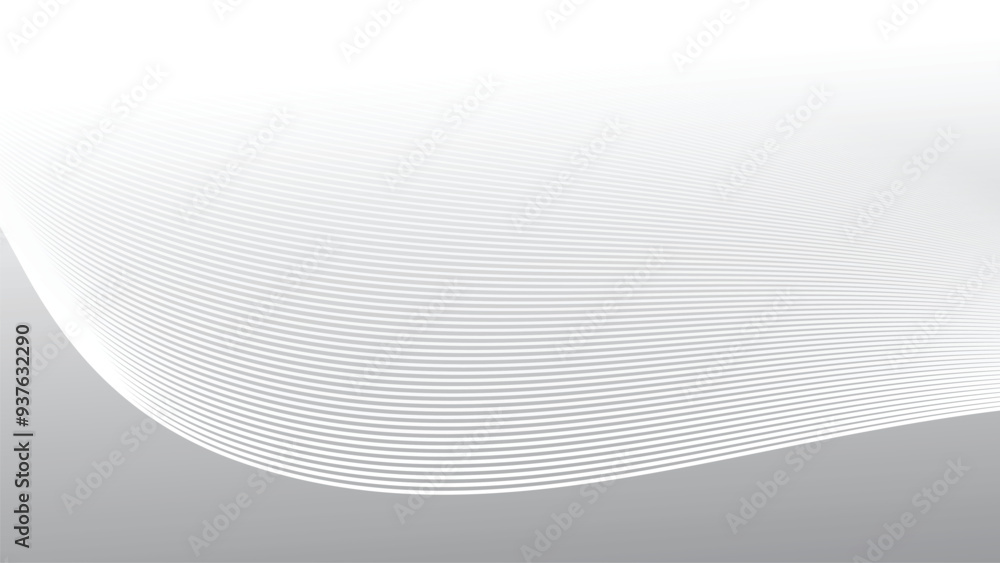 Naklejka premium Grey abstract background with curve line for backdrop or presentation