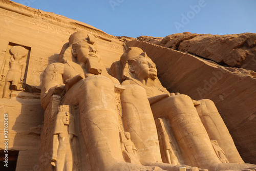 ancient egyptian temple of Abu Simbel in Aswan, Egypt