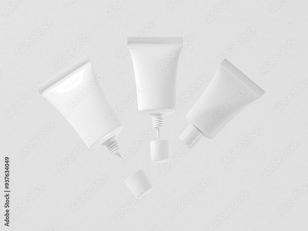 Nozzle tube mockup, set of nozzle tip oval plastic tube mockup, makeup and sunscreen container, small seal tube packaging, collection of open cap nozzle tube, empty label screw cab liquid packaging Nozzle tube mockup, set of nozzle tip oval plastic tube mockup, makeup and sunscreen container, small seal tube packaging, collection of open cap nozzle tube, empty label screw cab liquid packaging