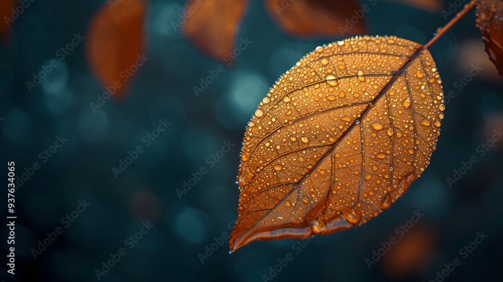 Macro view of an autumn leaf-shed with a minimalistic and cinematic vibe AI generated illustration Macro view of an autumn leaf-shed with a minimalistic and cinematic vibe AI generated illustration