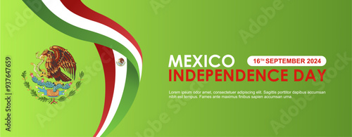 Viva la Vida Mexico 2024 Independence Day Means Long Live Mexico Independence Day 2024. Happy Mexico independence day 16 september 2024 banner, vector illustration, poster, background, template. 