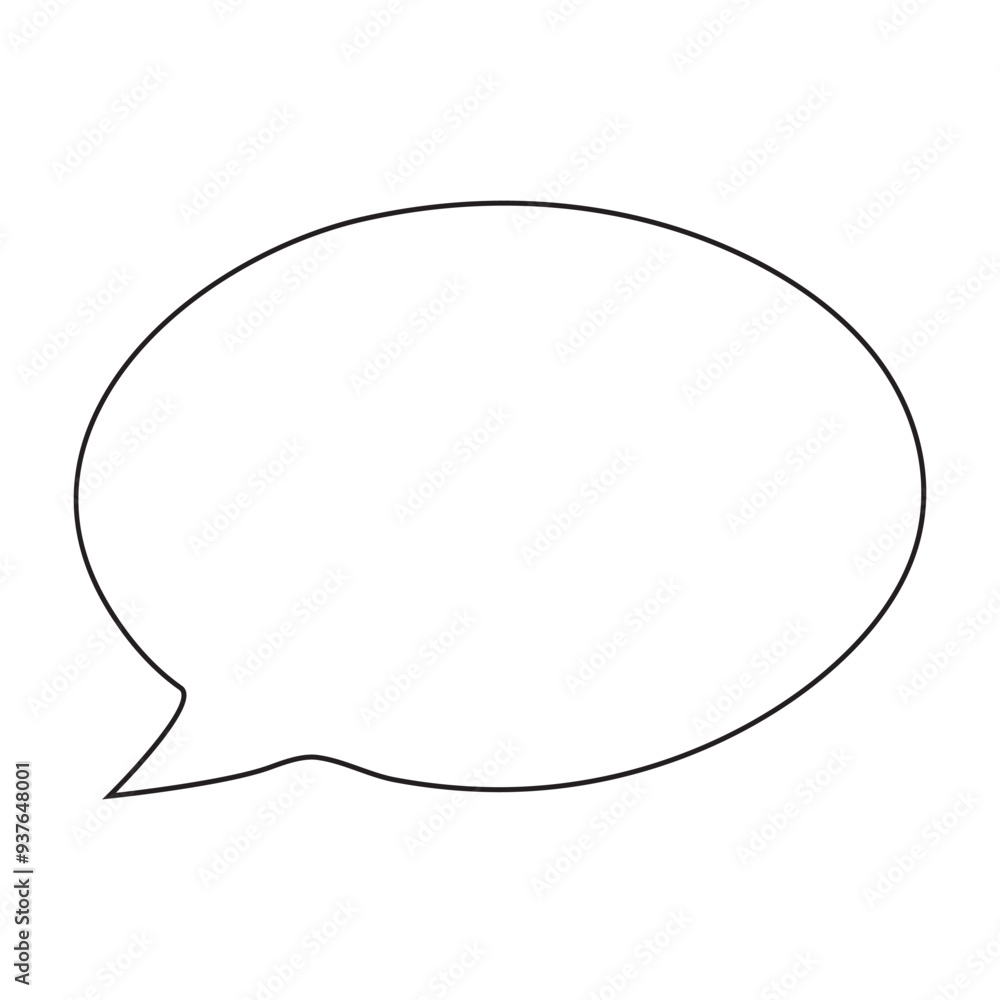 Set of blank white speech bubble in flat design, chatting box, message box icon. Bal Set of blank white speech bubble in flat design, chatting box, message box icon. Bal