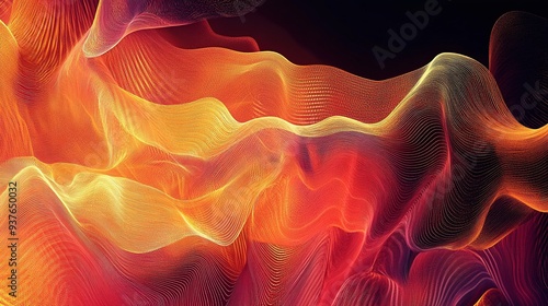 abstract background with flowing, organic lines and patterns