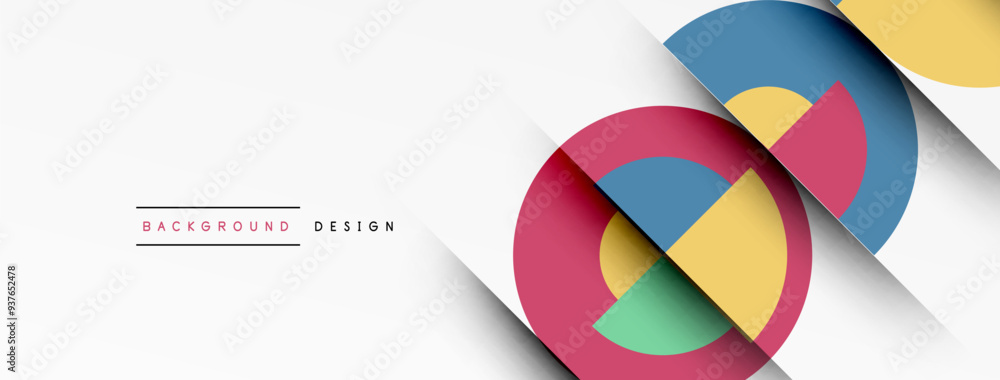 Geometric design abstract background - circles squares Geometric design abstract background - circles squares