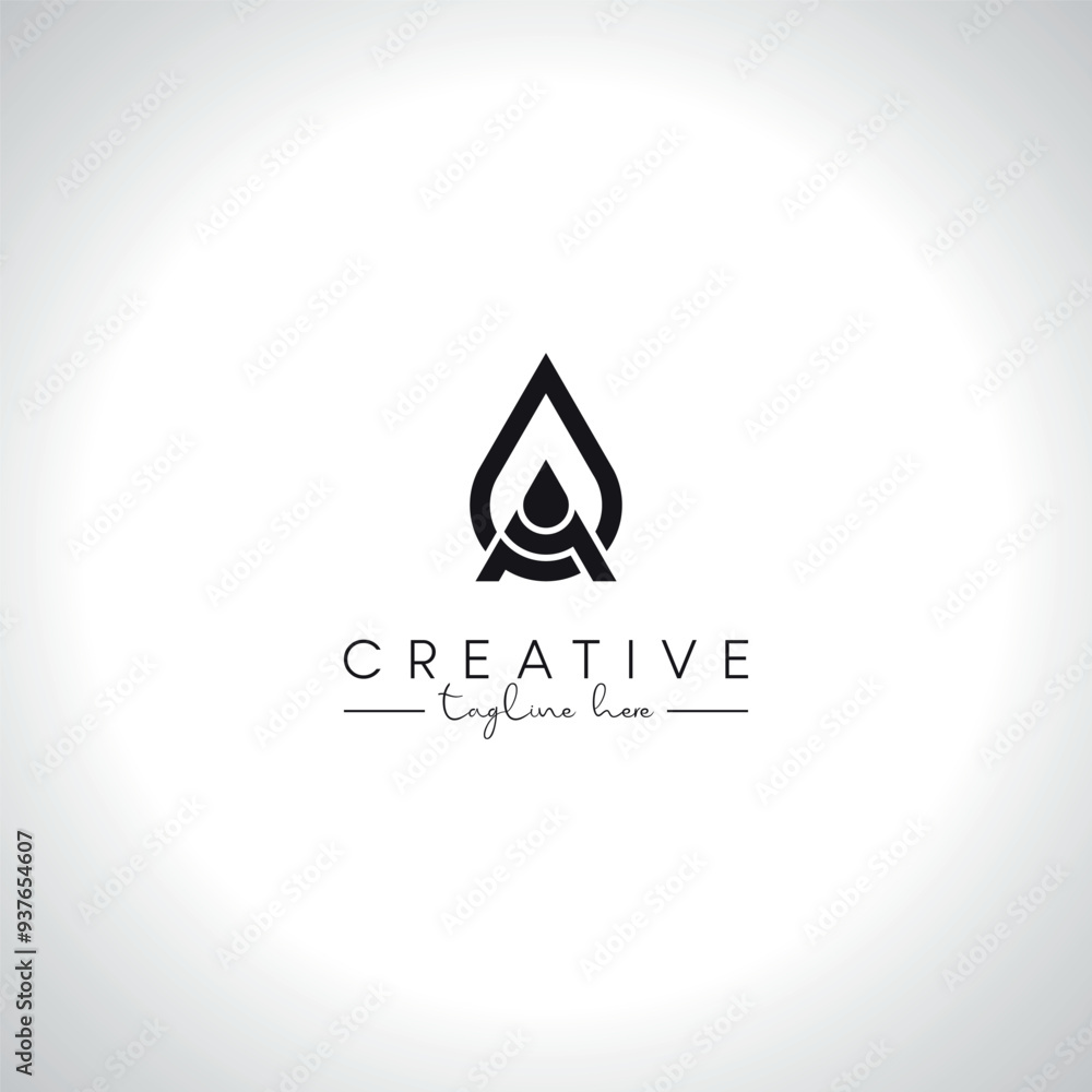 Abstract Modern Water Drop Logo Design. Initial Letter M Logo Vector Symbol. Abstract Modern Water Drop Logo Design. Initial Letter M Logo Vector Symbol.