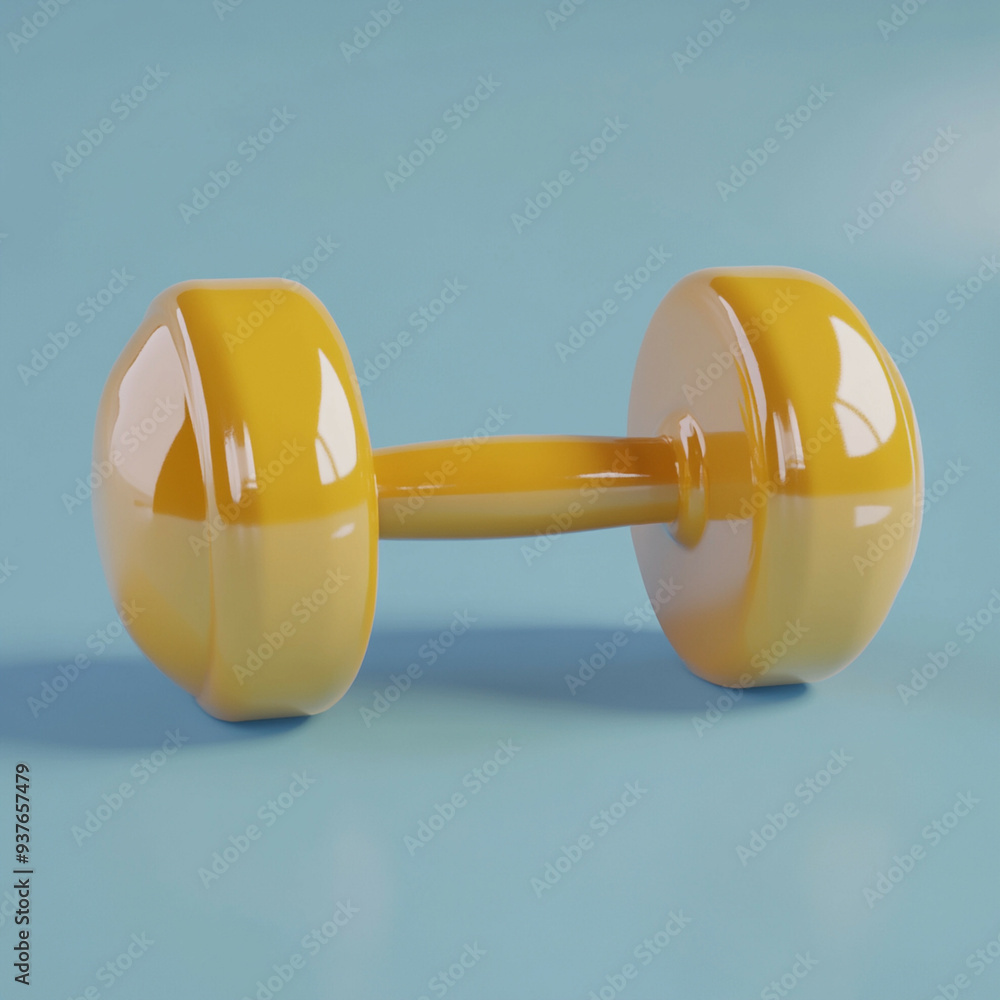 3D Dumbbell Icon: Fitness and Strength Training Illustration Logo 3D Dumbbell Icon: Fitness and Strength Training Illustration Logo