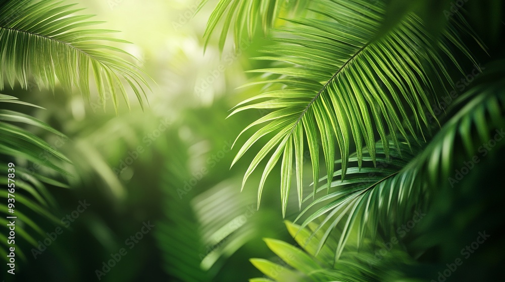 Nature leaves, green tropical forest, backgound concept. HD Realistic. generative ai Nature leaves, green tropical forest, backgound concept. HD Realistic. generative ai