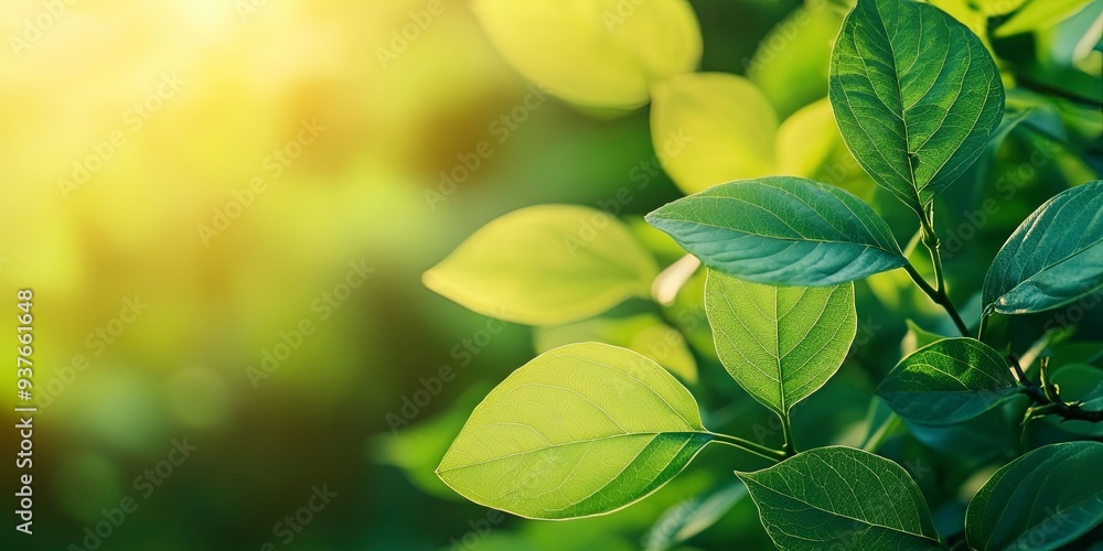 Nature of green leaf in garden at summer. Natural green leaves plants using as spring background cover page greenery environment ecology lime green wallpaper. Generative ai Nature of green leaf in garden at summer. Natural green leaves plants using as spring background cover page greenery environment ecology lime green wallpaper. Generative ai