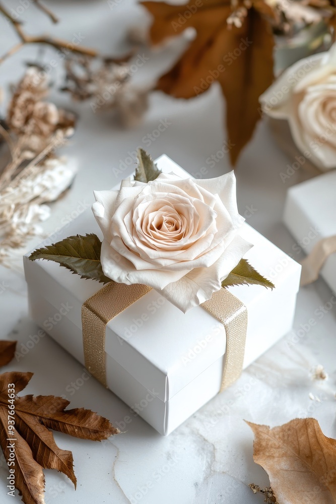 Elegant Autumn Rose Gift Box Elegant Autumn Rose Gift Box