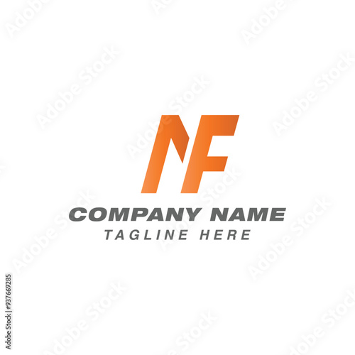 NF letter Monogram logo