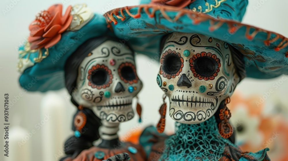 Day of the Dead Skulls Decor. Day of the Dead Skulls Decor.