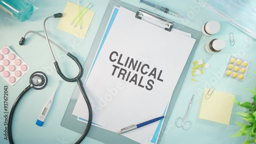 CLINICAL TRIALS WRITTEN ON MEDICAL PAPER