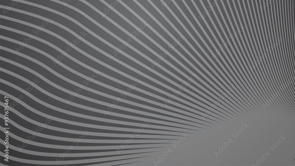 Dark grey abstract background with stripes curve line vector image Dark grey abstract background with stripes curve line vector image