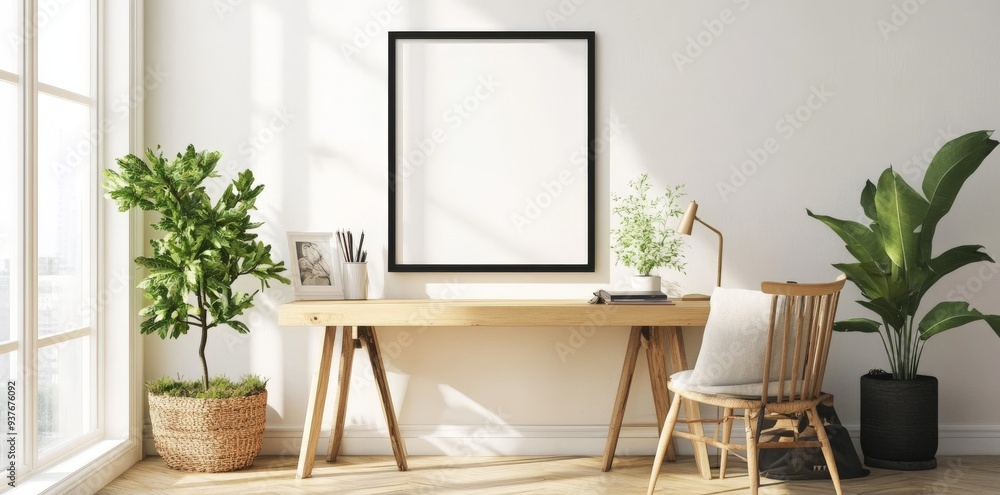 Minimalist Home Office Interior Design. Minimalist Home Office Interior Design.