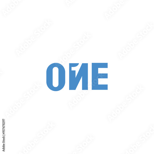 One logo vector logotype