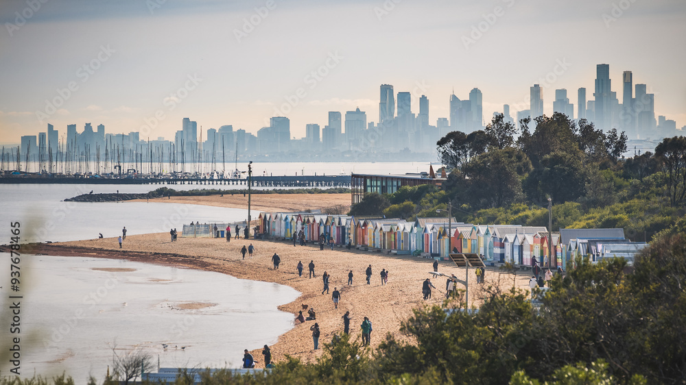 Fototapeta premium Brighton Beach, Melbourne, Australia