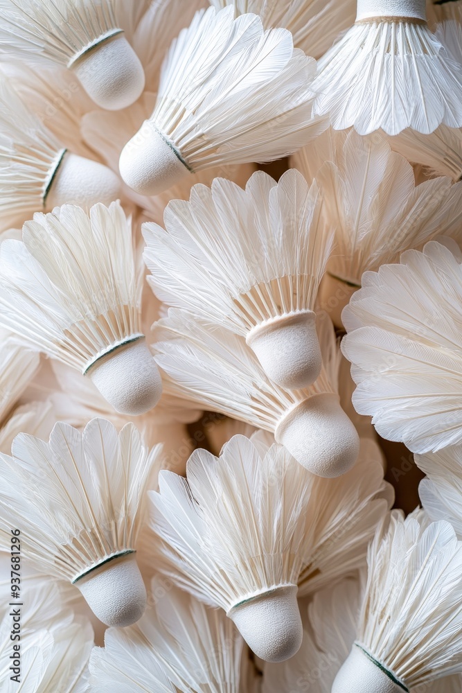 Delicate Feathery Mushrooms in Soft Pastel Tones Delicate Feathery Mushrooms in Soft Pastel Tones
