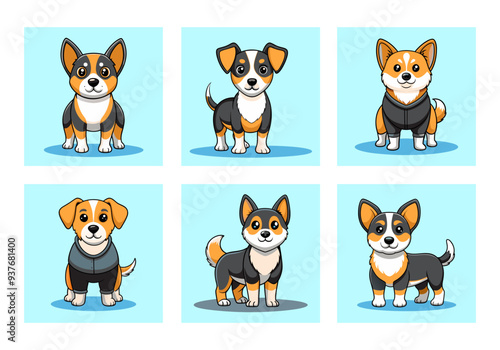Dog vector set