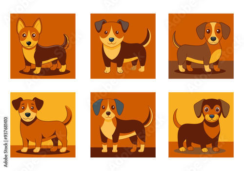 Dog vector set