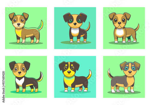 Dog vector set