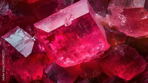 Polished rubellite showing ...