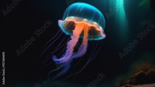 jelly fish in the aquarium