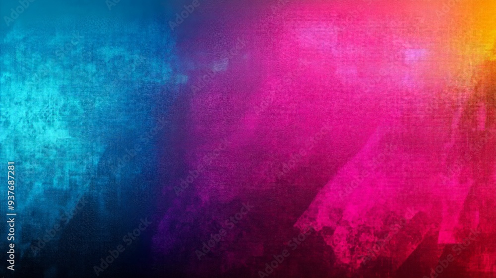 Abstract Blue, Pink, and Yellow Gradient Background with Texture Abstract Blue, Pink, and Yellow Gradient Background with Texture