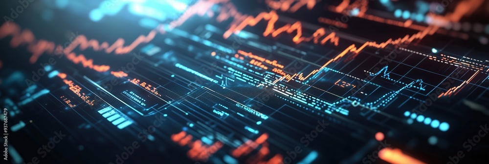 Stock market or forex trading graph in futuristic concept suitable for financial investment or Economic trends business idea and all art work design. Abstract finance background.
Stock market or forex trading graph in futuristic concept suitable for financial investment or Economic trends business idea and all art work design. Abstract finance background.