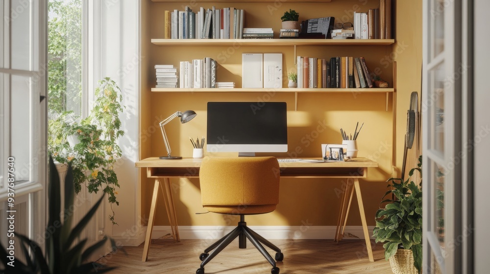 Modern Home Office Interior Design. Modern Home Office Interior Design.