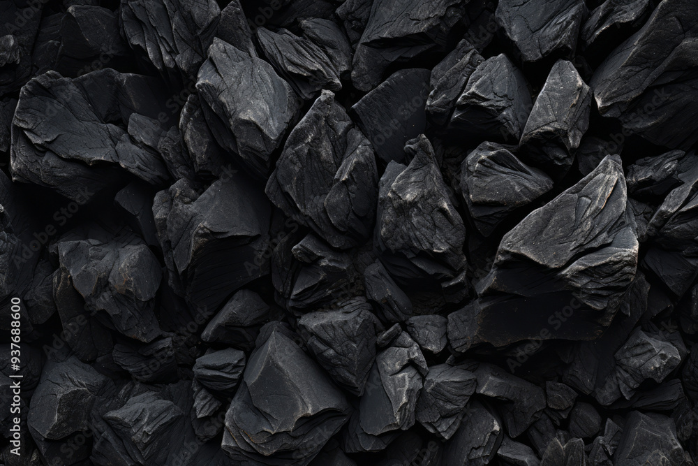 Processed collage of industrial pea coal surface texture. Background for banner, backdrop or texture Processed collage of industrial pea coal surface texture. Background for banner, backdrop or texture