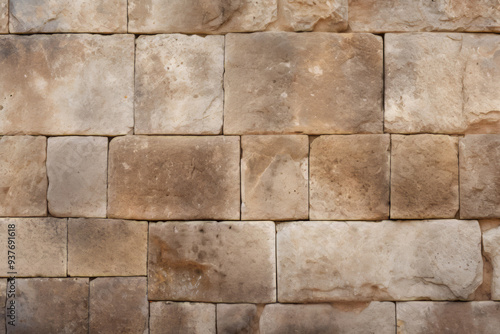 Wallpaper Mural Processed collage of ancient yellow block wall texture. Background for banner, backdrop or texture Torontodigital.ca