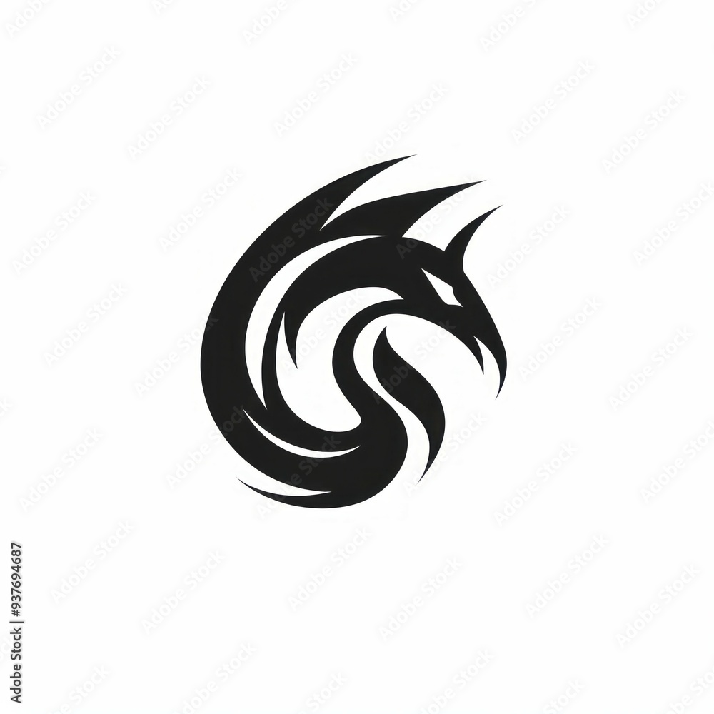 animal icon and logo on a white background Created with Generative AI technology animal icon and logo on a white background Created with Generative AI technology