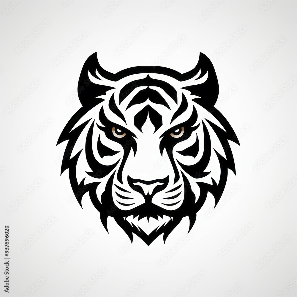 animal icon and logo on a white background Created with Generative AI technology animal icon and logo on a white background Created with Generative AI technology