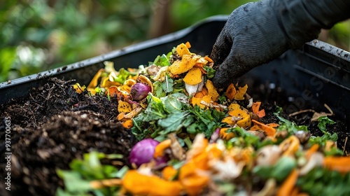 Wallpaper Mural Composting Organic Waste in a Backyard Garden Torontodigital.ca