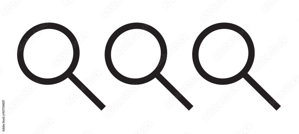 Search Icon vector illustration, magnifying glass symbol, search icon clip art , zoom in and zoom out symbol, Magnifying glass sign isolated. Search Icon vector illustration, magnifying glass symbol, search icon clip art , zoom in and zoom out symbol, Magnifying glass sign isolated.