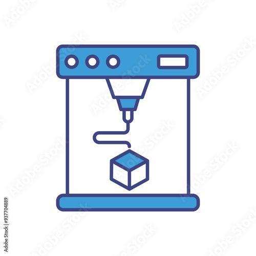 3d Printing icon vector stock illustration