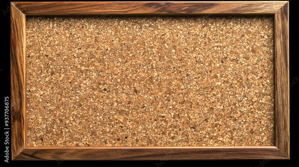 Rustic Wooden Frame Surrounding a Cork Board Rustic Wooden Frame Surrounding a Cork Board