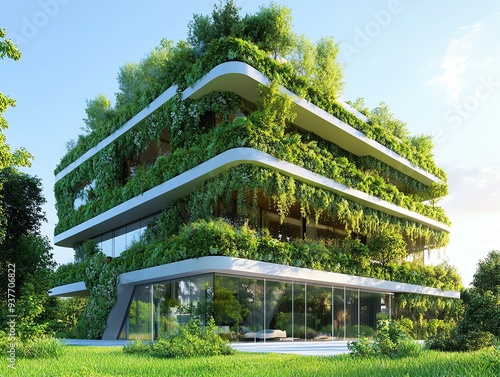 Green buildings with energy systems engineered to reduce consumption losses, Main keyword losses, Concept sustainable architecture