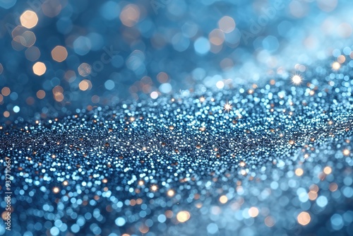 abstract background of glitter vintage lights silver and white de-focused banner