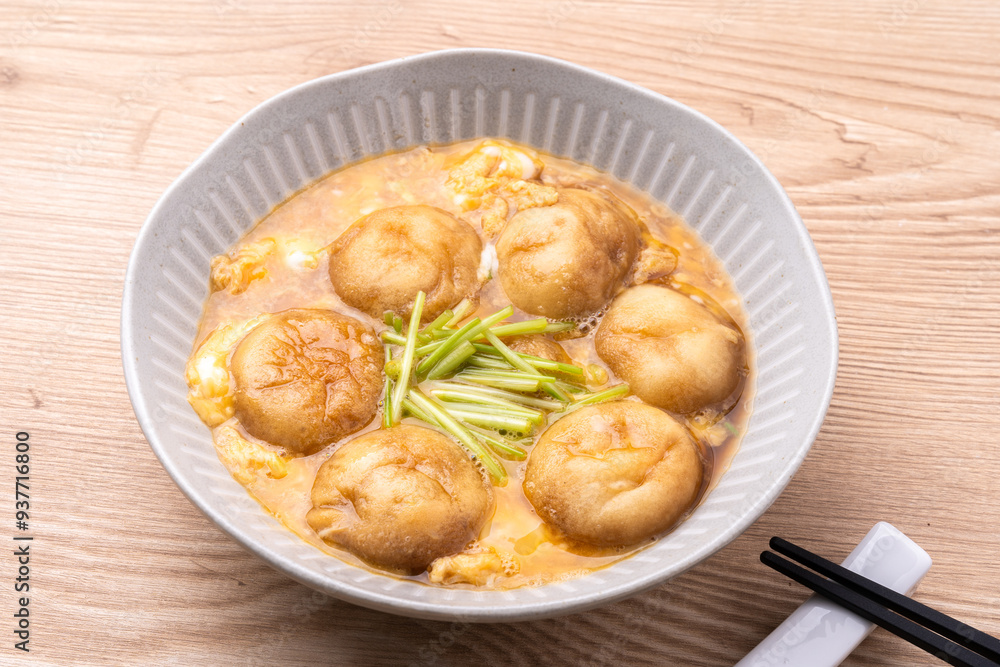 もち麩の卵とじ もち麩の卵とじ