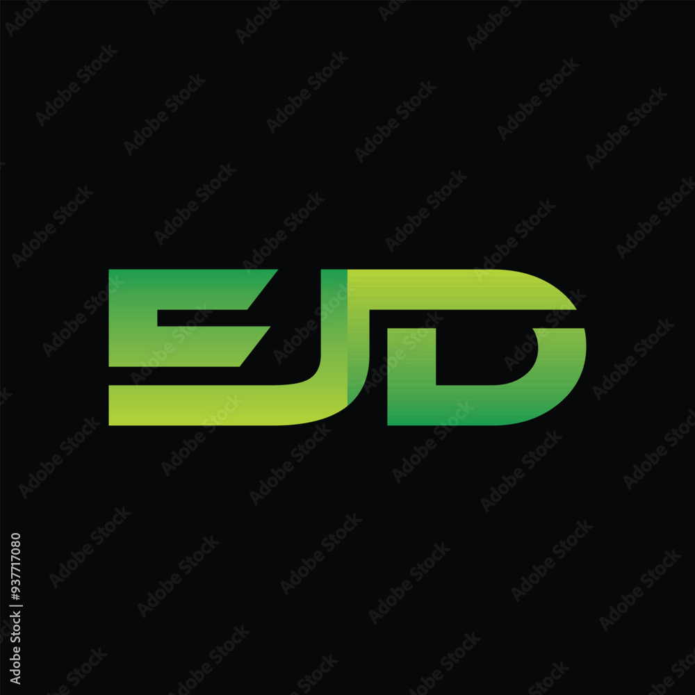 Letter EJD Modern Gradient Business Technology Simple Creative Logo Letter EJD Modern Gradient Business Technology Simple Creative Logo