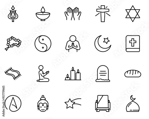 Religion Vector Icon Pack