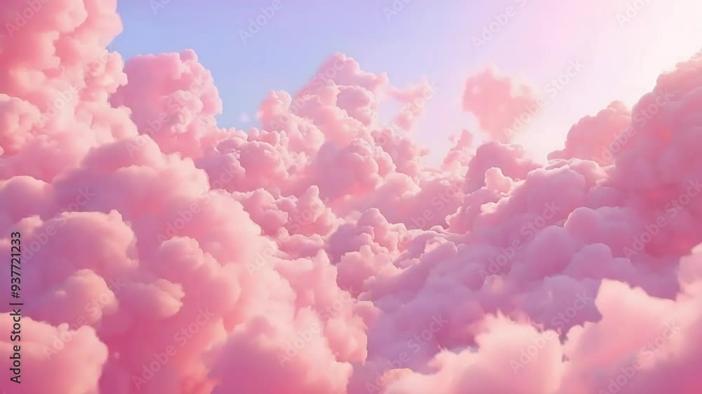 Pink Cloudscape: A Dreamy Sky Pink Cloudscape: A Dreamy Sky