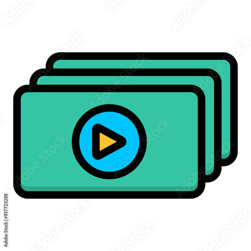 TV series icon. Playlist Icon