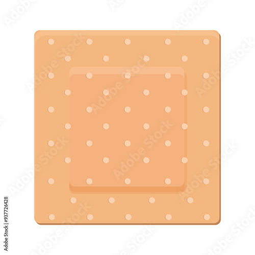 Band aid medical plaster, strip. Breathable bandaids set. Firs aid tape, Different shapes. Bandaid isolated on white background