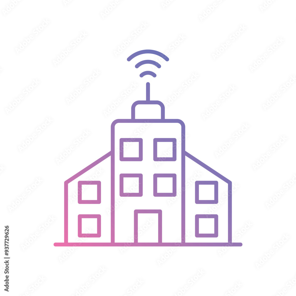 Fototapeta premium Smart Cities icon vector stock illustration