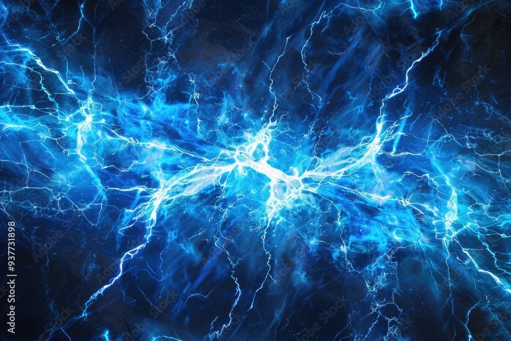 Close-up of a lightning effect on a dark, featureless background Close-up of a lightning effect on a dark, featureless background