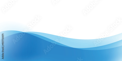 blue abstract wave background and white spacy